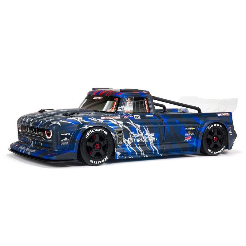 1/7 INFRACTION 6S BLX V2 All-Road Truck RTR, Blue/Silver