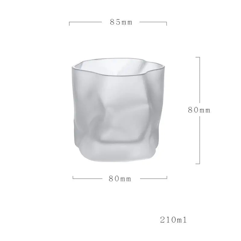 Unique Irregular-Shaped Whiskey Glass