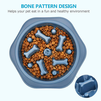Slow Feeder Bone Design dog Bowl - HRB MARKET