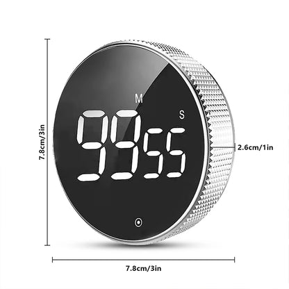 Kitchen Timer Digital Countdown Magnetic Egg Timer for Cooking with Constant Light Function for Classrooms Quiet for Kids Adults
